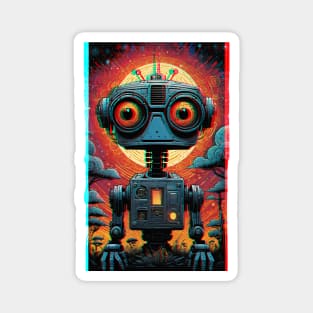 3D Johnny 5 Magnet
