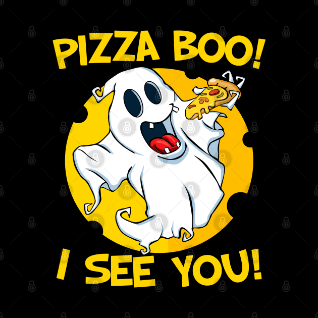 Pizza Boo I See You | Ghost Pizza by Ashley-Bee