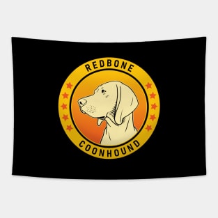 Redbone Coonhound Dog Portrait Tapestry