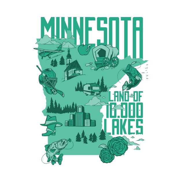 Minnesota Land of 10,000 Lakes // Land of Ten Thousand Lakes by SLAG_Creative