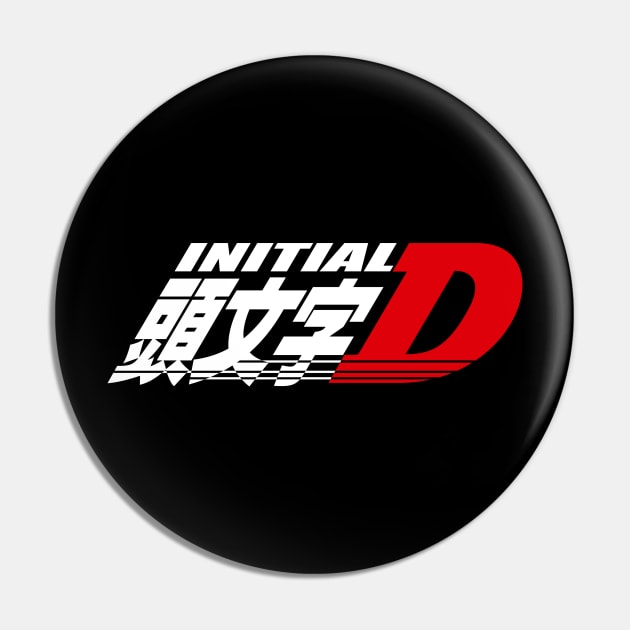 Initial D logo Pin by hole