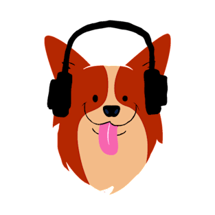 Dog With Headphones T-Shirt