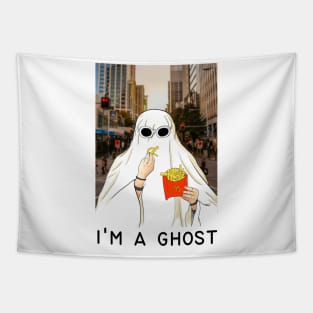 Ghost tiktok trend halloween Tapestry