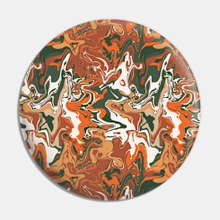 Autumn Leaves Marble - Digital Paint Spill Pin