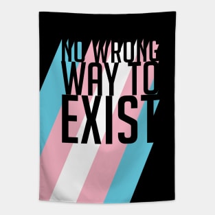 Transgender Pride No Wrong Way to Exist Tapestry