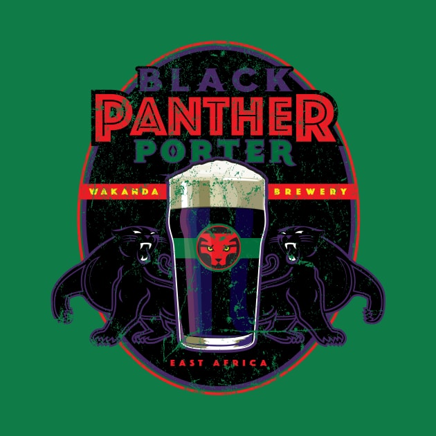 Black Panther Porter by MindsparkCreative