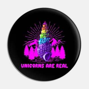 Unicorns are real, camping ed. Pin