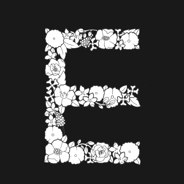 Floral Letter E by Litedawn