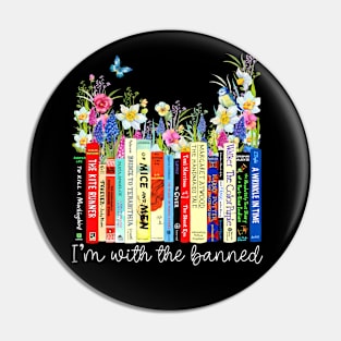 I'm With the Banned Books Pin