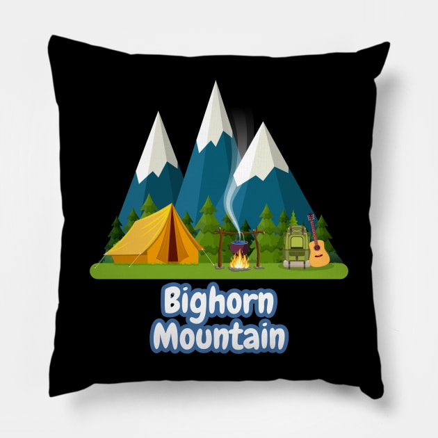 Bighorn Mountain Pillow by Canada Cities