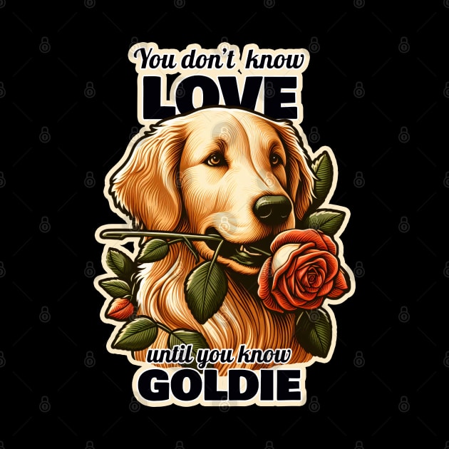 Golden Retriever Valentine's day by k9-tee