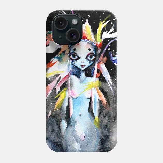 Space warrior Phone Case by mistakeann