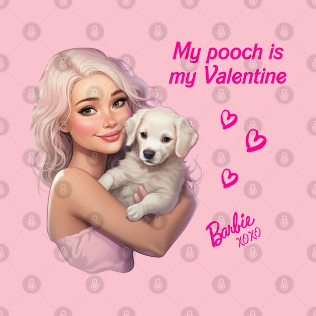 My pooch is my Valentine by Violet77 Studio