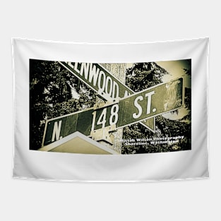 148th Street, Shoreline, Washington by Mistah Wilson Tapestry