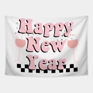 Happy new year design Tapestry