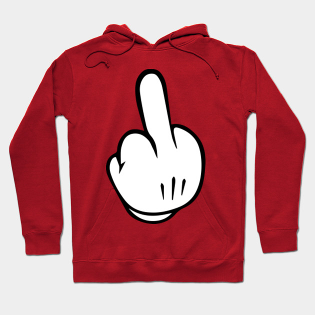 red mickey hoodie