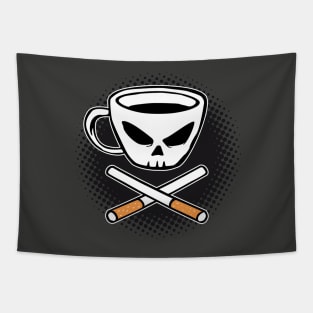 Coffee & Cigarettes pocket side Tapestry