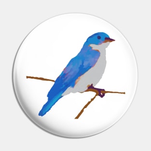 Blue Thrush Pin