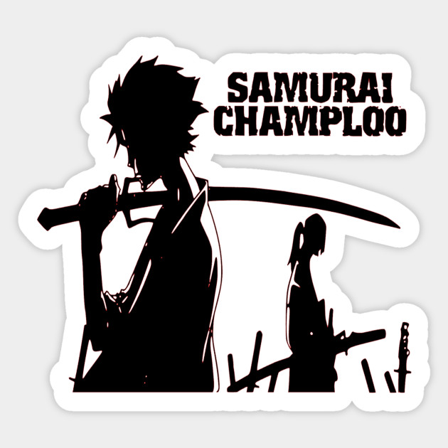 Samurai Champloo Mugen and Jin Battlecry - Samurai Champloo - Sticker