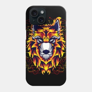 fire wolf hot Phone Case