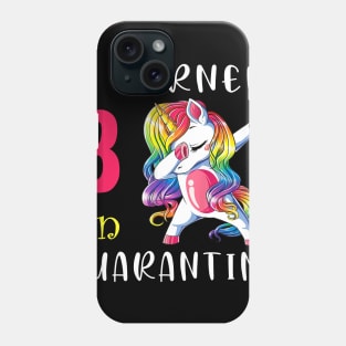 I Turned 3 in quarantine Cute Unicorn Dabbing Phone Case