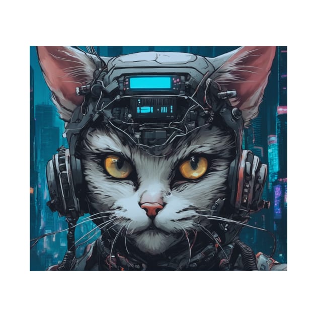 Cyberpunk Cat by Daniel99K