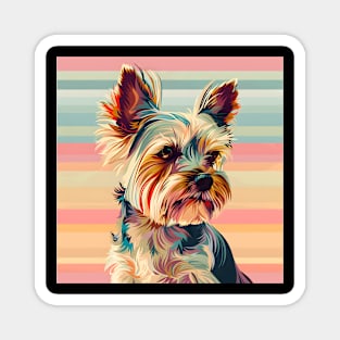 Yorkshire Terrier in 80's Magnet