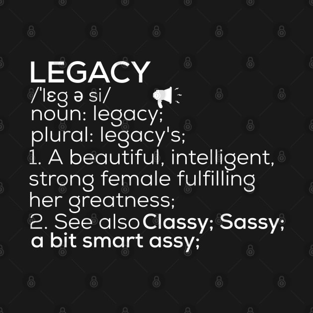 Legacy Name Legacy Definition Legacy Female Name Legacy Meaning by TeeLogic