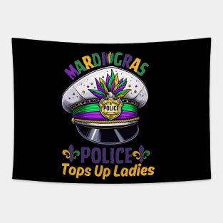 Mardi Gras Police Funny Quotes Humor Tapestry