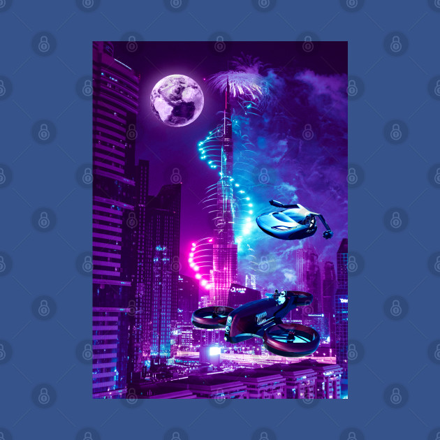 Disover Retro City Synthwave 2077 - Retro City Synthwave 2077 - T-Shirt