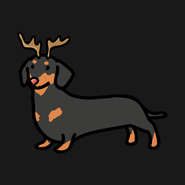 Disover Dachshund Reindeer Costume Christmas - Dachshund - T-Shirt