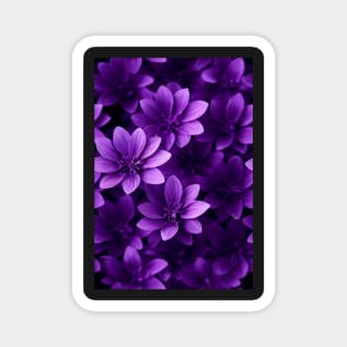 Beautiful Violet Flowers, for all those who love nature #125 Magnet