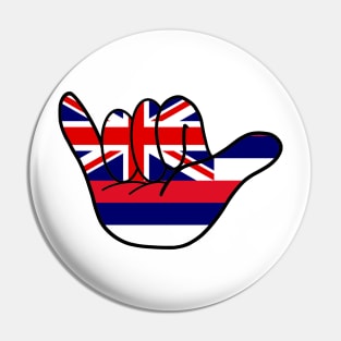 Hawai'i Flag Shaka Pin