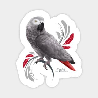 African Grey Magnet