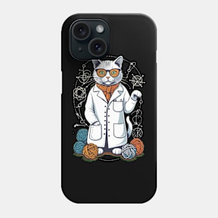 Cat in White Uniform - Yarn Expert Phone Case