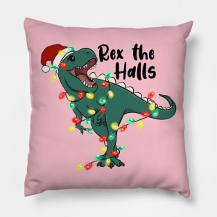 Tree Rex Christmas Xmas Dinosaur Pillow