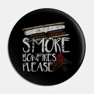 Smore Bonfire Camping Grunge Marshmallow Pin