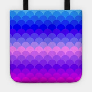 Ombre Rainbow Scales Pattern Tote