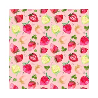 Strawberries pattern T-Shirt