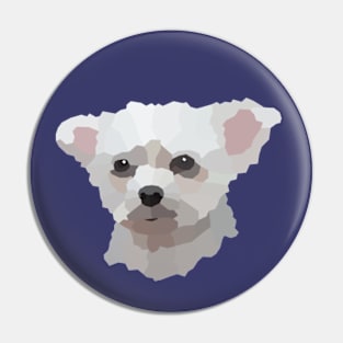 Maltese Portrait Pin