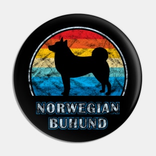 Norwegian Buhund Vintage Design Dog Pin