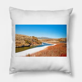 Train Headed East from Glenwood Springs Pillow