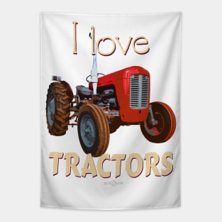 I Love Tractors Massey Ferguson Tapestry