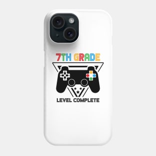 7th Grade Level Complete Graduation Gamer Boys Kids Phone Case