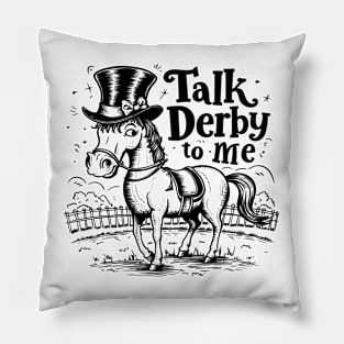 Funny Derby Day Pillow