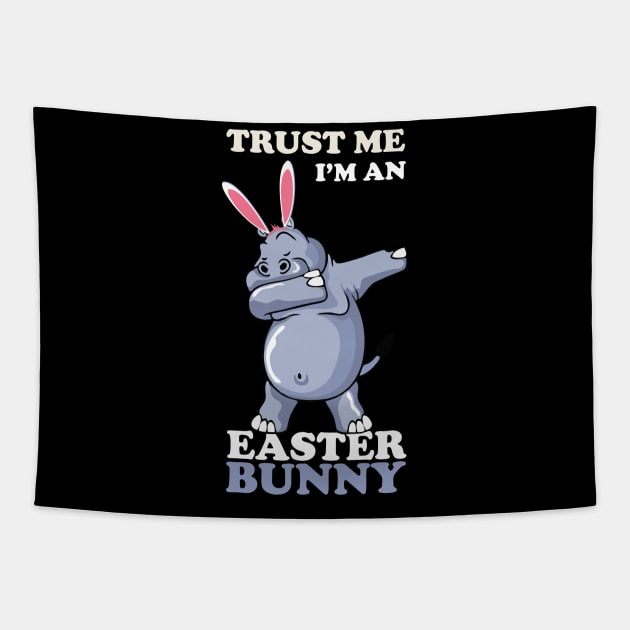 EASTER BUNNY DABBING - EASTER HIPPOS Tapestry by Pannolinno
