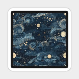 Step into a Celestial Dream: Introducing Our Captivating 'Starry Night' Collection! Magnet