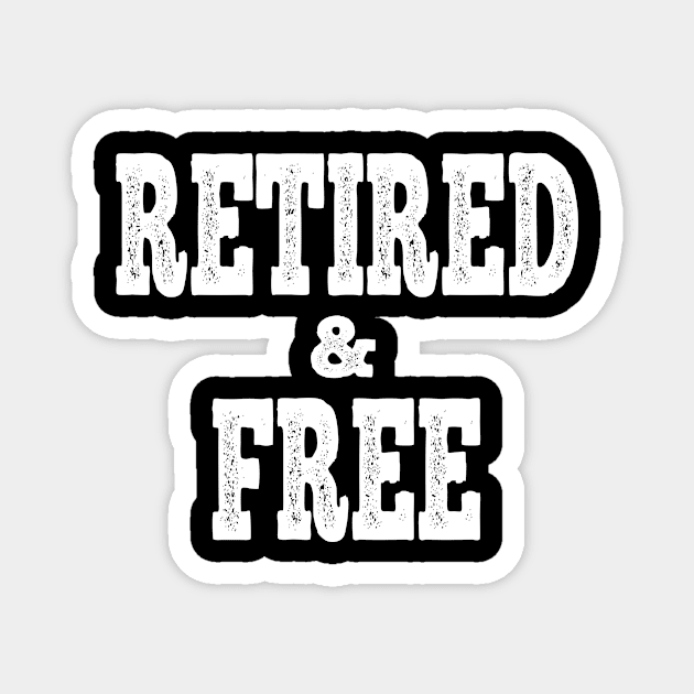 Retired and free Magnet by halazidan