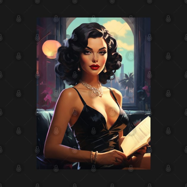 Noir Femme Fatale 1940’s (version 2) by StudioX27