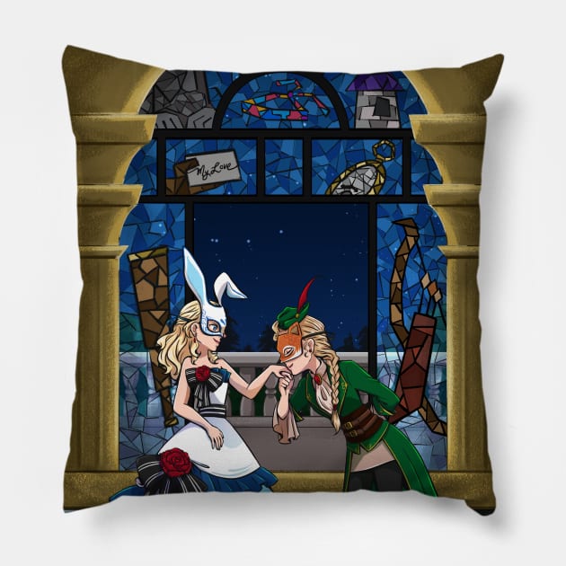 Alice & Robin (Bright ver.) Pillow by artsy_alice